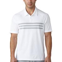 adidas 2017 climacool s stripe comp polo whitemidgrey