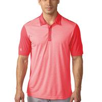 adidas 2016 climachill heather stripe polo shock red