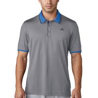 Adidas 2017 ClimaCool Performance Polo - Mid Grey/Blast Blue