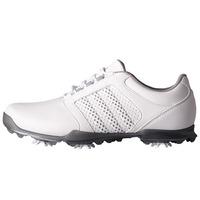 Adidas 2017 Womens Adipure Tour Golf Shoes - White/Light Onix/Iron Metallic