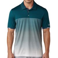 Adidas 2017 Climachill Gradient Stripe Polo - Rich Green