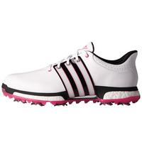 Adidas 2017 Tour 360 Boost Golf Shoes - White/Core Black/Shock Pink