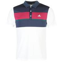 adidas Chest Block Golf Polo Shirt Mens