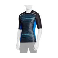 adidas techfit chill t shirt vapour blueprint