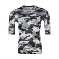 adidas techfit base ss t shirt solid grey black