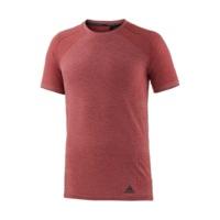 adidas primeknit wool short sleeve tee men mystery red