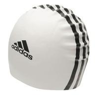 adidas 3 stripe silicone swim cap