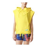 adidas Women\'s Stellasport Sleeveless Gym Hoody - Yellow - XS/UK 4-6