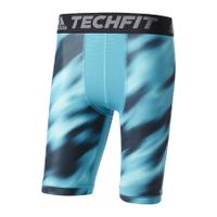 adidas Men\'s TechFit Climachill 9 Compression Shorts - Energy Blue - L