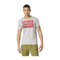 adidas mens spiderman training t shirt grey m