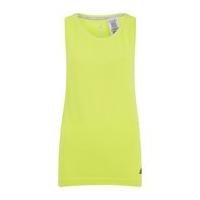 adidas Women\'s Adistar PM Knit Singlet - Yellow - L/UK 16-18
