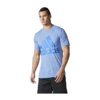 adidas Men\'s Basic Logo Training T-Shirt - Blue - L