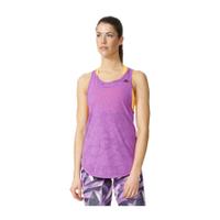 adidas womens deep armhole training tank top purple l