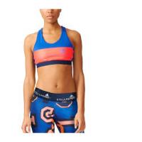 adidas womens stella sport padded training sports bra blue xs