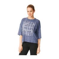 adidas Women\'s Over Sized Graphic Training T-Shirt - Navy - S