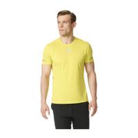 adidas Men\'s Sequencials Climalite Running T-Shirt - Yellow - XL