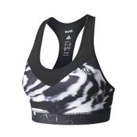 adidas womens techfit graphic medium support sports bra black s