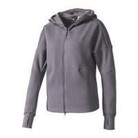 adidas womens zne hoody trace grey m