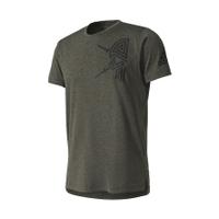 adidas mens freelift tric t shirt utility grey xl