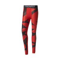 adidas Men\'s TechFit Climachill Graphic Tights - Scarlet - L