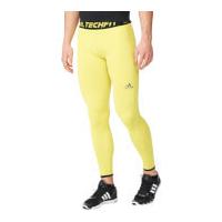 adidas Men\'s Techfit Performance Climachill Tights - Yellow - L