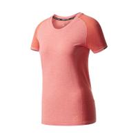 adidas womens primeknit wool running t shirt easy coral l