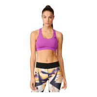 adidas Women\'s 3-Stripes Training Racer Back Bra - Purple - M/AB