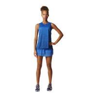 adidas Women\'s Boxy Melange Tank Top - Blue - XS