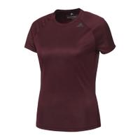 adidas Women\'s D2M Lose T-Shirts - Maroon - XS