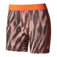 adidas Women\'s TechFit 5 Shorts - Print/Mystery Red - XS