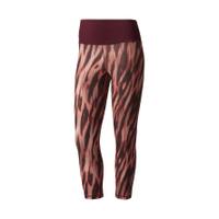 adidas Women\'s 3/4 Tights - Print/Maroon - L