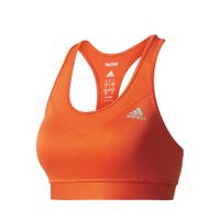 adidas womens techfit medium support sports bra energy red l