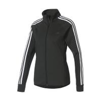 adidas womens d2m 3 stripe track top black l