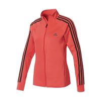 adidas womens d2m 3 stripe track top core pink l