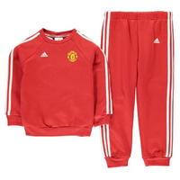 adidas manchester united fc jogger suit infants