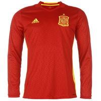 adidas Spain Home Shirt 2016 Long Sleeve