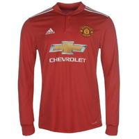 adidas Manchester United Long Sleeve Home Shirt 2017 2018