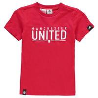 adidas Manchester United Graphic T Shirt Junior Boys