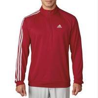 adidas 3 stripe 14 zip lc pullover red