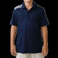 Adidas Boys Climacool 3 Stripes Polo - Navy