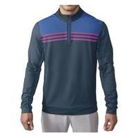 Adidas Climacool Colourblock 1/4 Zip Layer - Mineral Blue / Ray Blue / Flash Pink