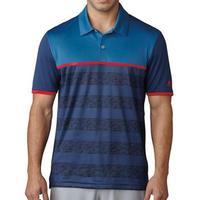 Adidas ClimaCool 2D Camo Stripe Polo - Dark Slate Gender: Mens, Size: Small, Colour: Blue