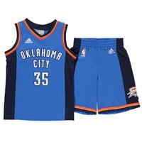 adidas NBA Replica Jersey and Shorts Set Junior Boys