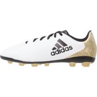 Adidas X 16.4 FG Jr white/core black/gold metallic