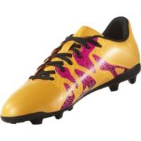 Adidas X15.4 FG J solar gold/core black/shock pink