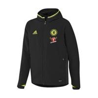 Adidas FC Chelsea Presentation Jacket black/granite/solar yellow