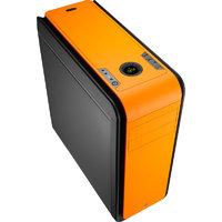 Aerocool DS 200 Orange Gaming Case Noise Dampening 2 x USB3 7 Colour LCD Panel