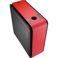 aerocool ds 200 red gaming case noise dampening 2 x usb3 7 colour lcd  ...