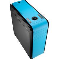 Aerocool DS 200 Blue Gaming Case Noise Dampening 2 x USB3 7 Colour LCD Panel