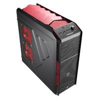 Aerocool X-Predator X1 Devil Red Gaming Case Black Interior 12cm Red LED Fan